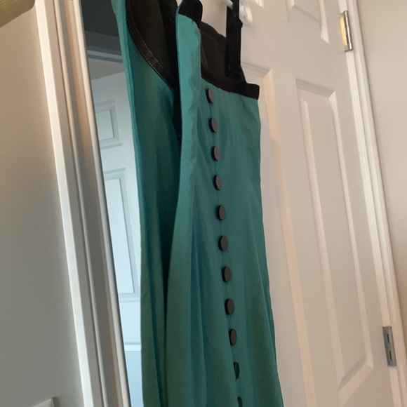 Violated Teal Wiggle Pencil Dress - Picture 7 of 7